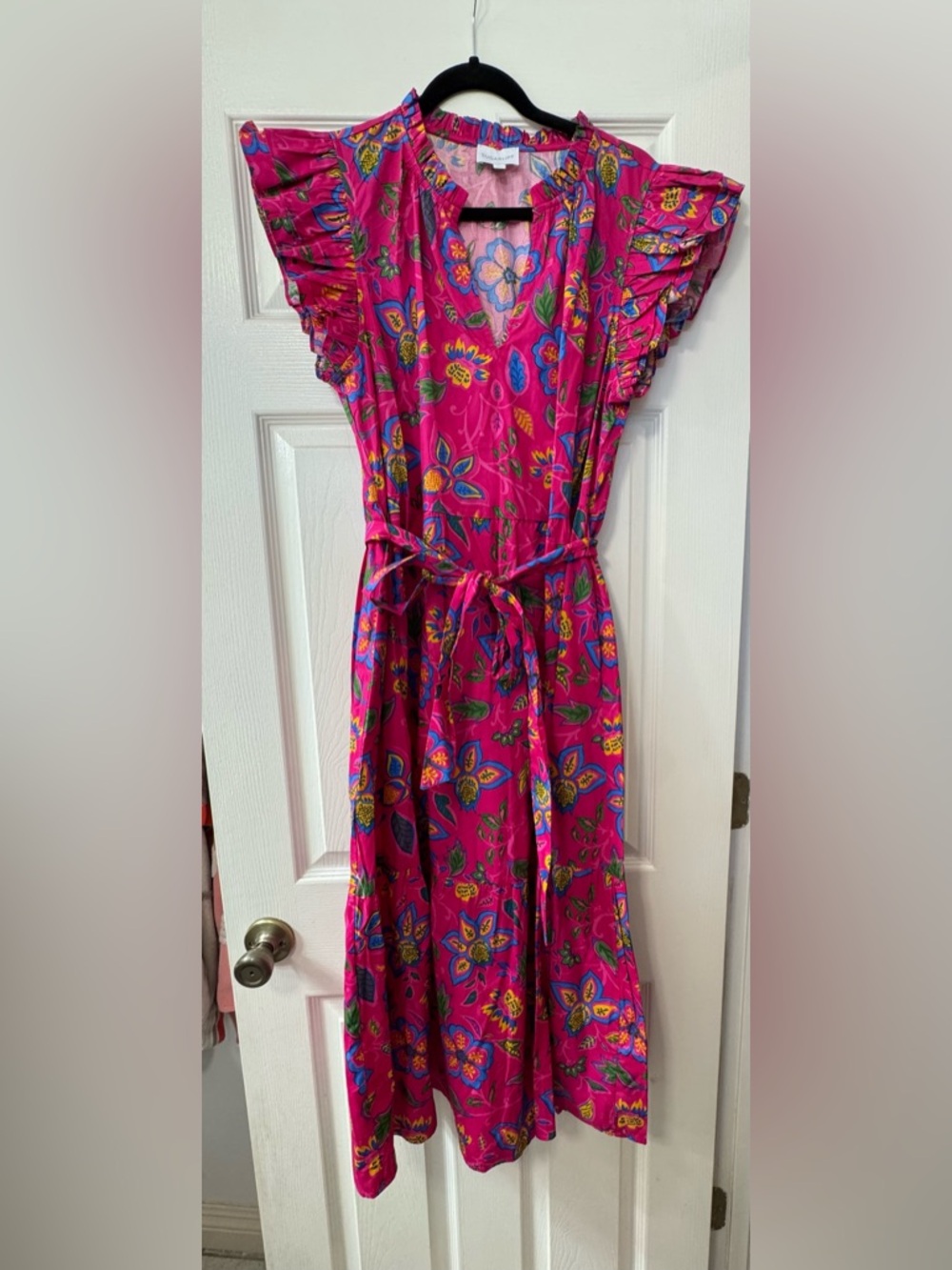 Sugar Lips Bright Pink Floral  Dress